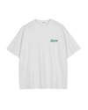 Cursive Logo Oversized Heavyweight White Tee