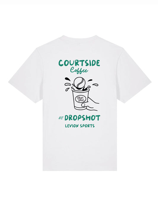 DropShot Coffee Splash White T-Shirt