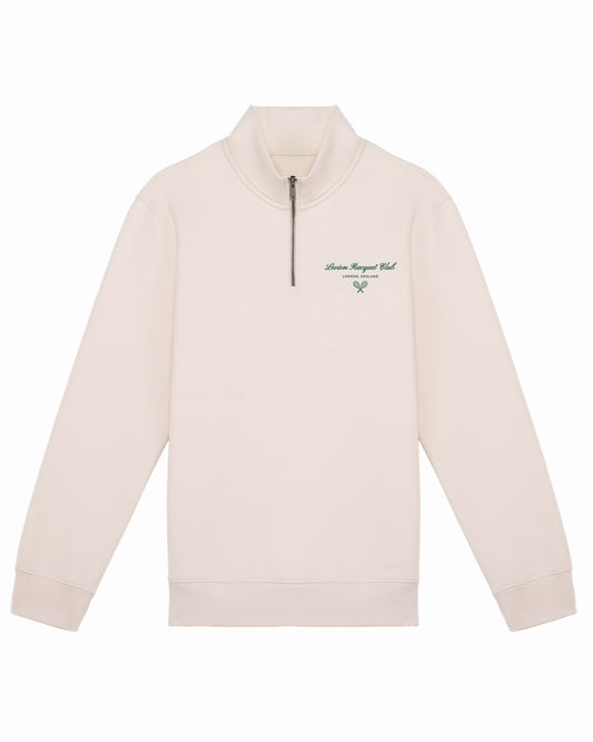 Racquet Club Quarter Zip Cream