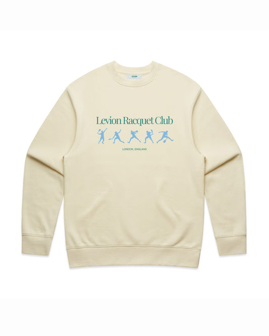 Racquet Club Cream Sweatshirt