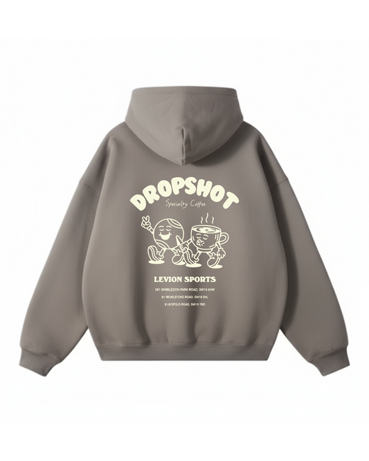 DropShot Coffee Cartoon Hoodie Latte