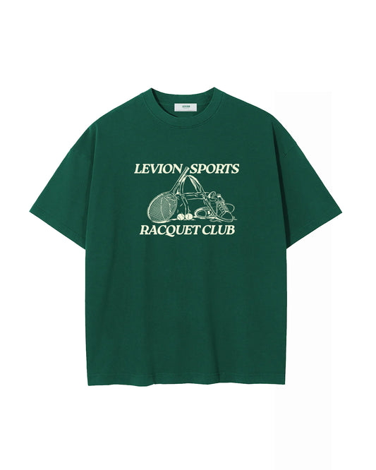 Racquet Club Green Oversized Tee
