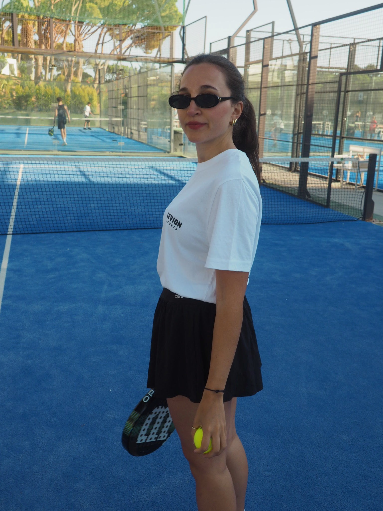 Padel Cartoon White T-Shirt