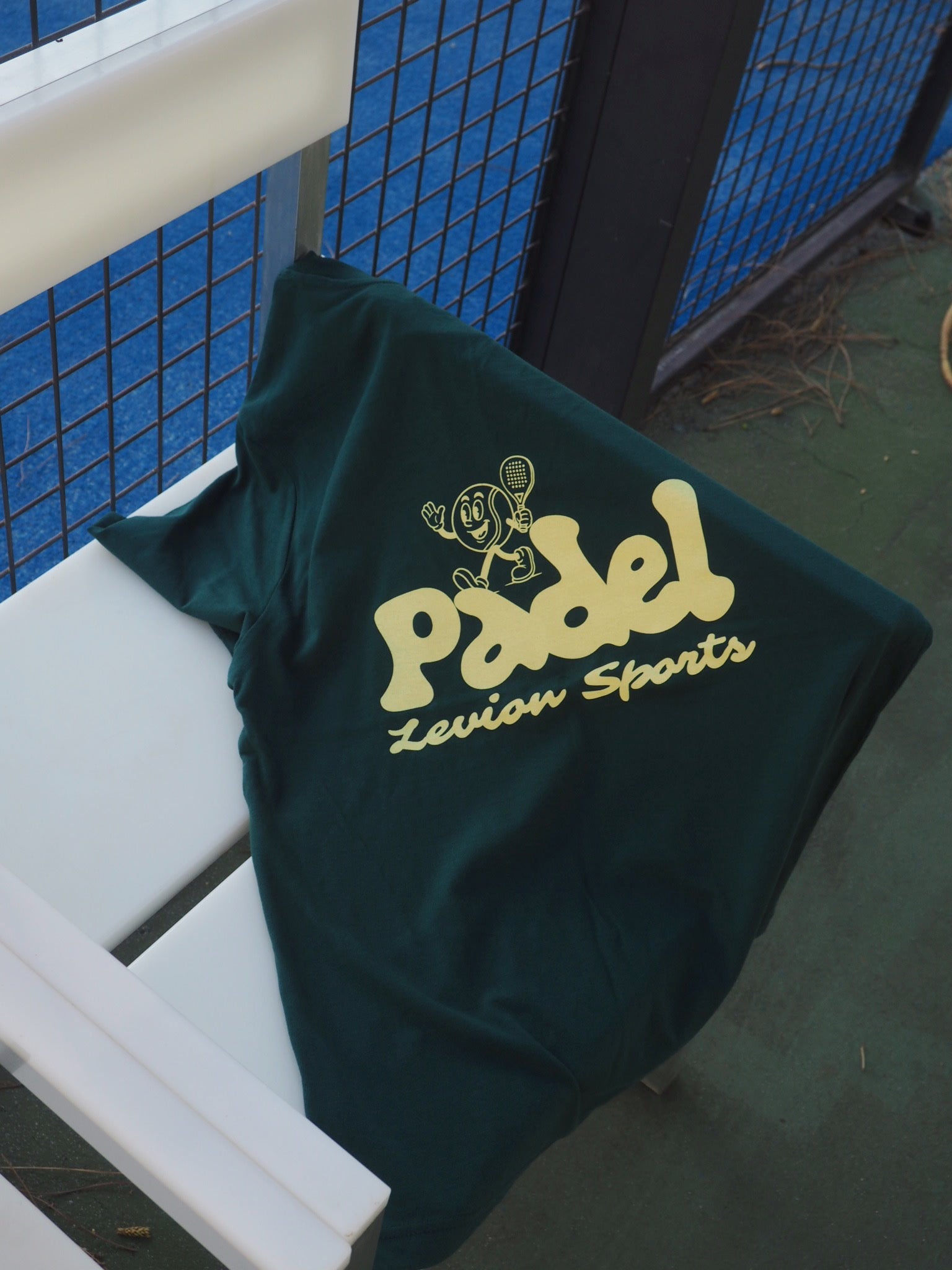 Padel Cartoon Green T-Shirt