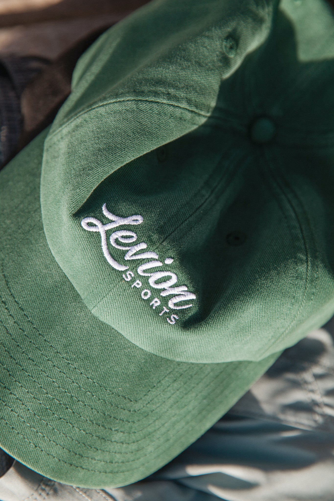 Levion Cursive Logo Cap - Green