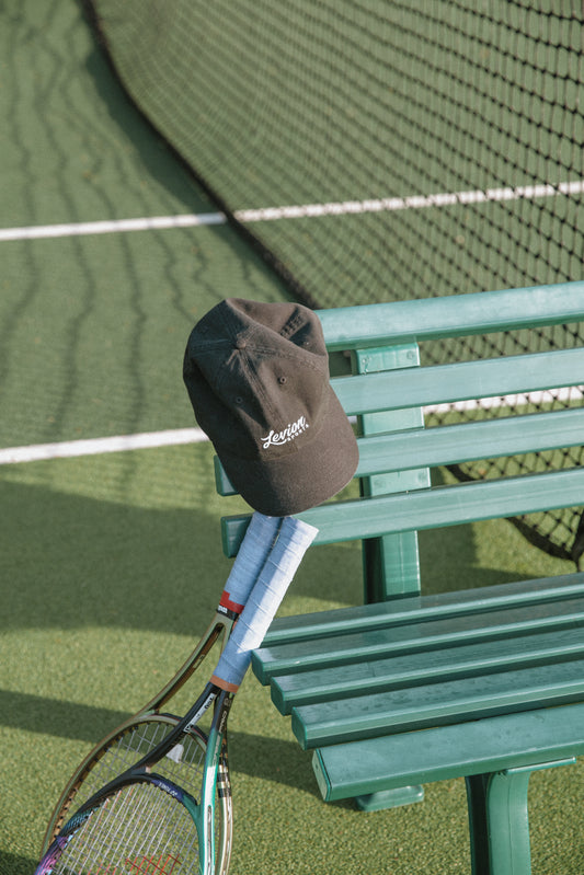 Levion Cursive Logo Cap - Black