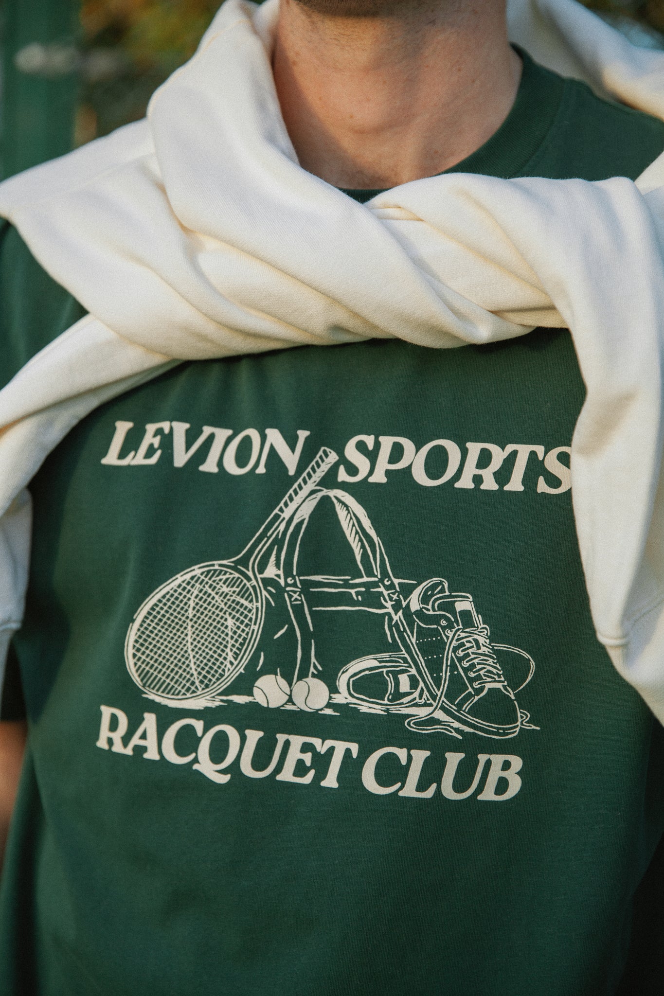 Racquet Club Green Oversized Tee