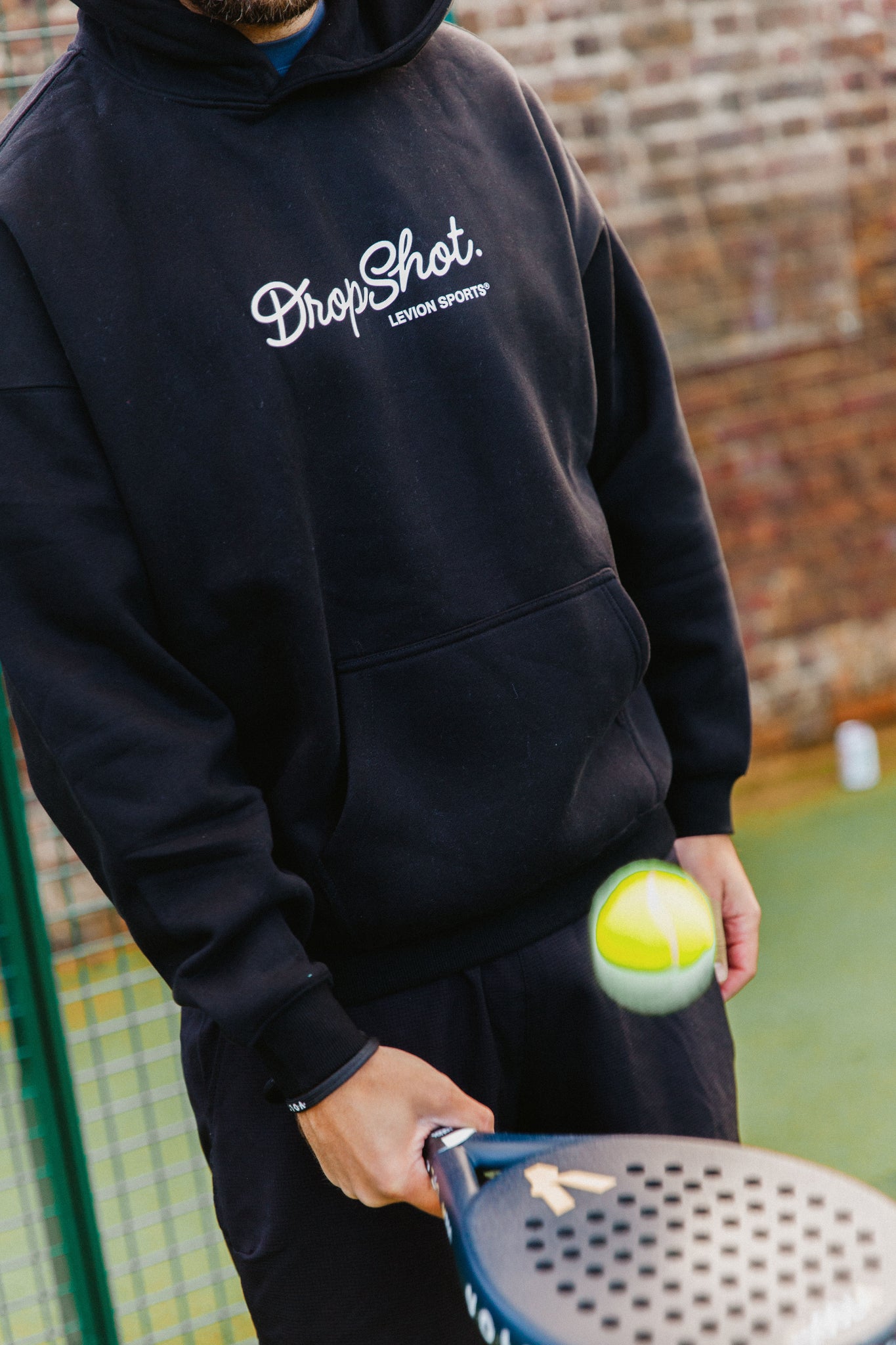 DropShot Black Logo Hoodie