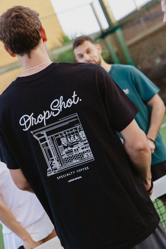 DropShot Black Coffee Shop T-shirt