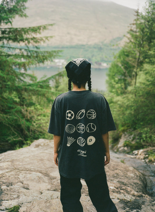 Vintage Sports Balls Grid Tee