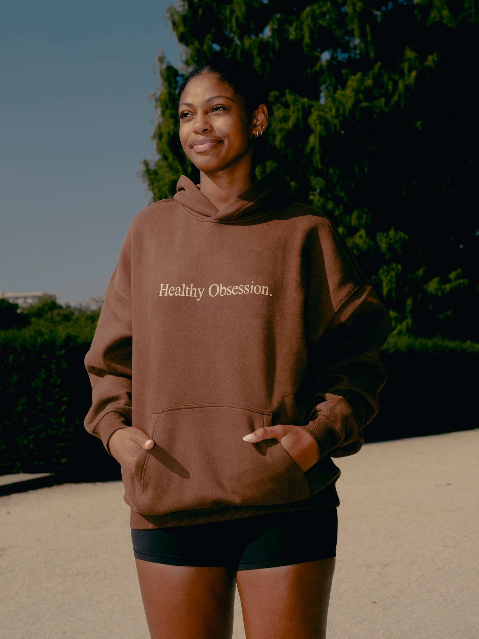 Healthy Obsession Hoodie Chocolate