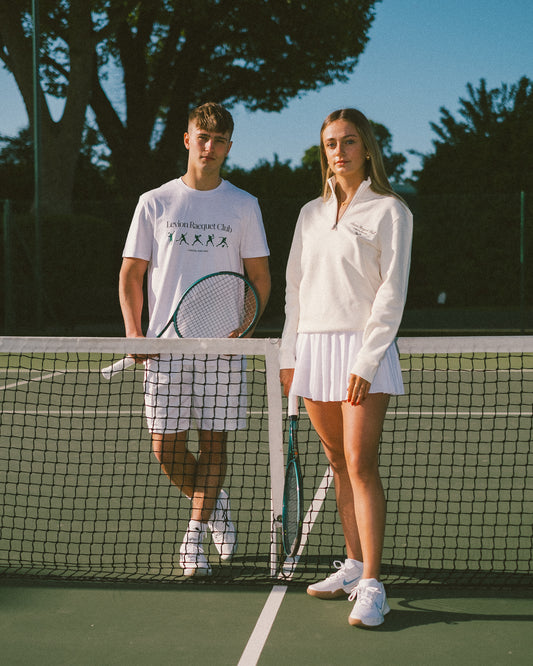 Racquet Club Quarter Zip Cream
