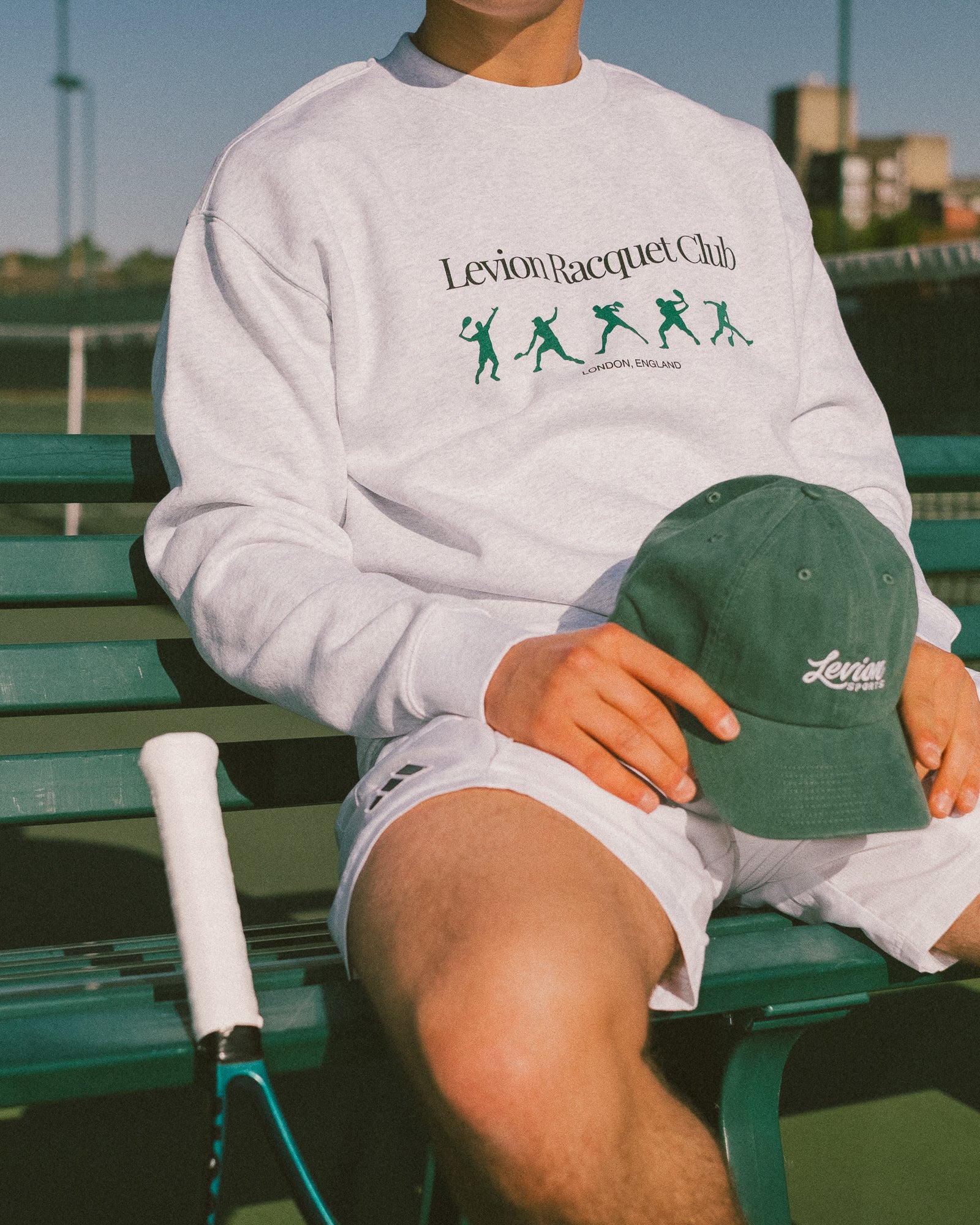Racquet Club Heather Grey Sweatshirt