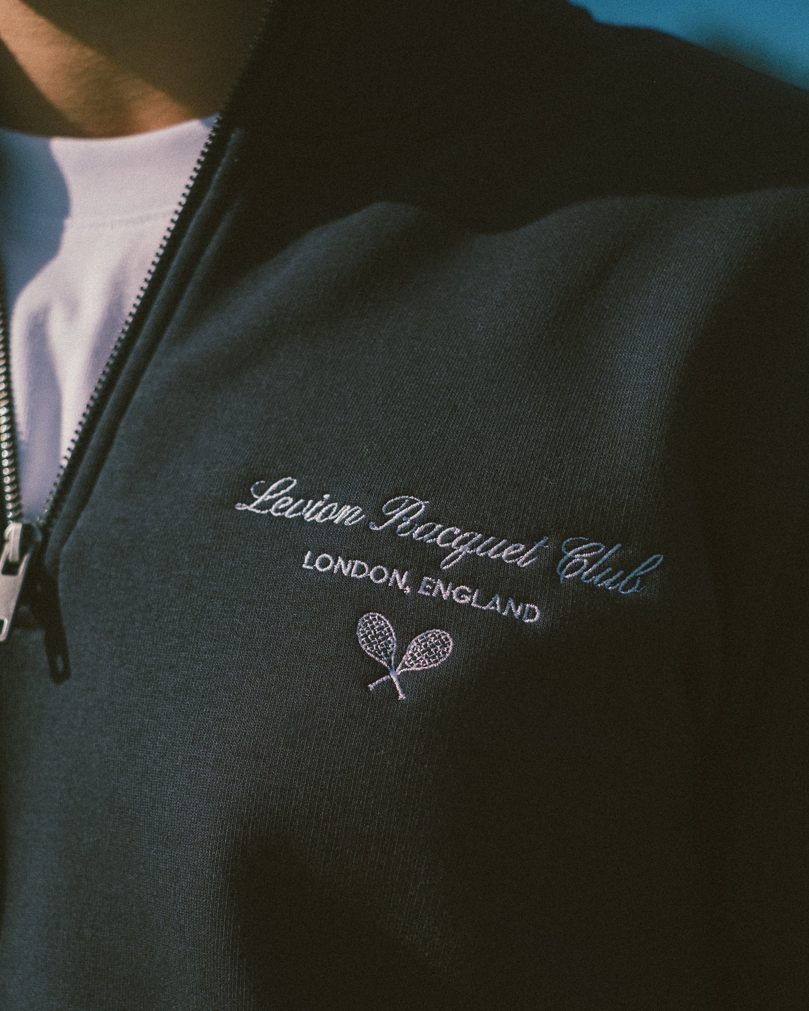Racquet Club Quarter Zip Navy