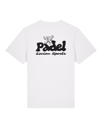 Padel Cartoon White T-Shirt