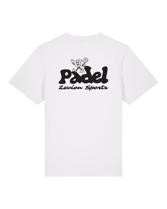 Padel Cartoon White T-Shirt