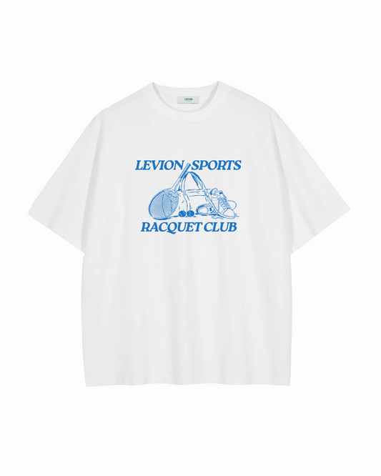 Racquet Club White Oversized Tee
