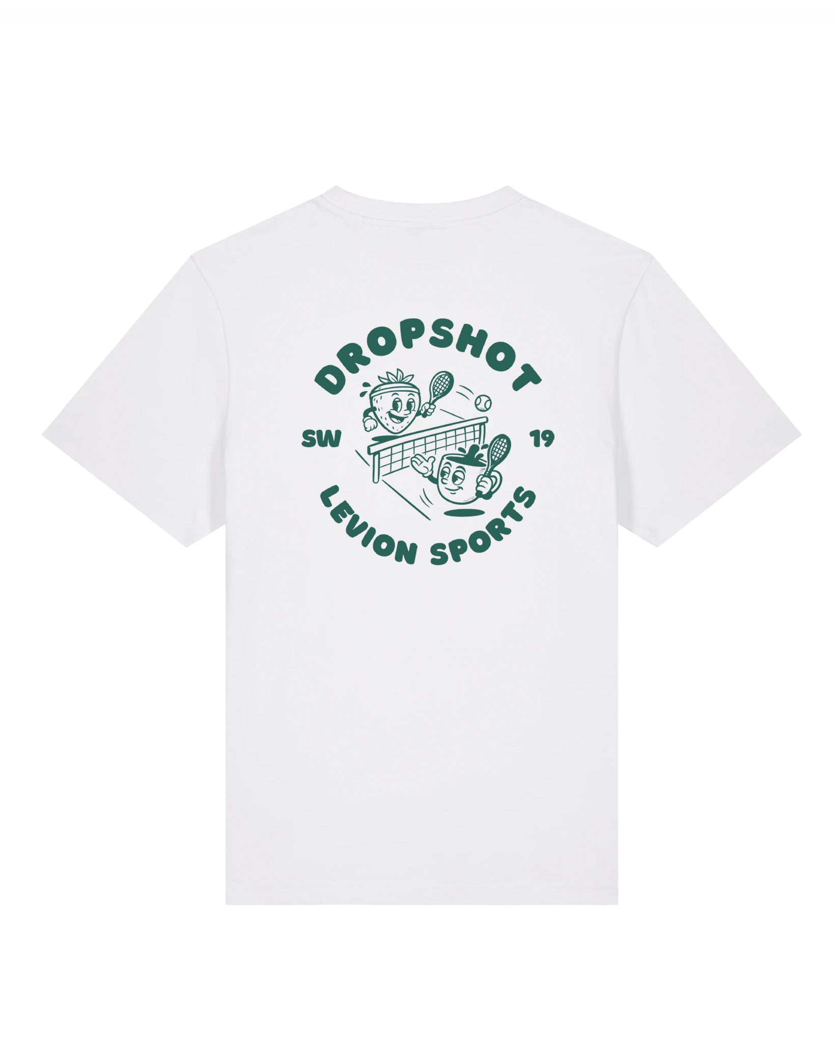 DropShot Strawberry Cartoon White T-Shirt
