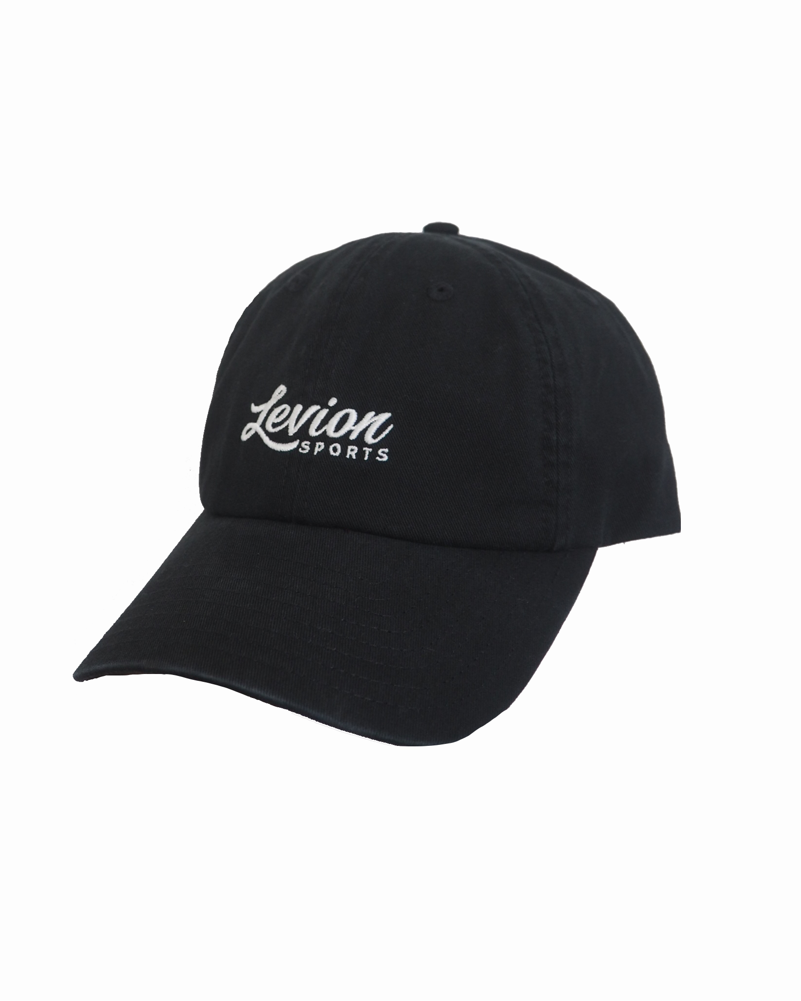 Levion Cursive Logo Cap - Black