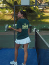 Padel Cartoon Green T-Shirt